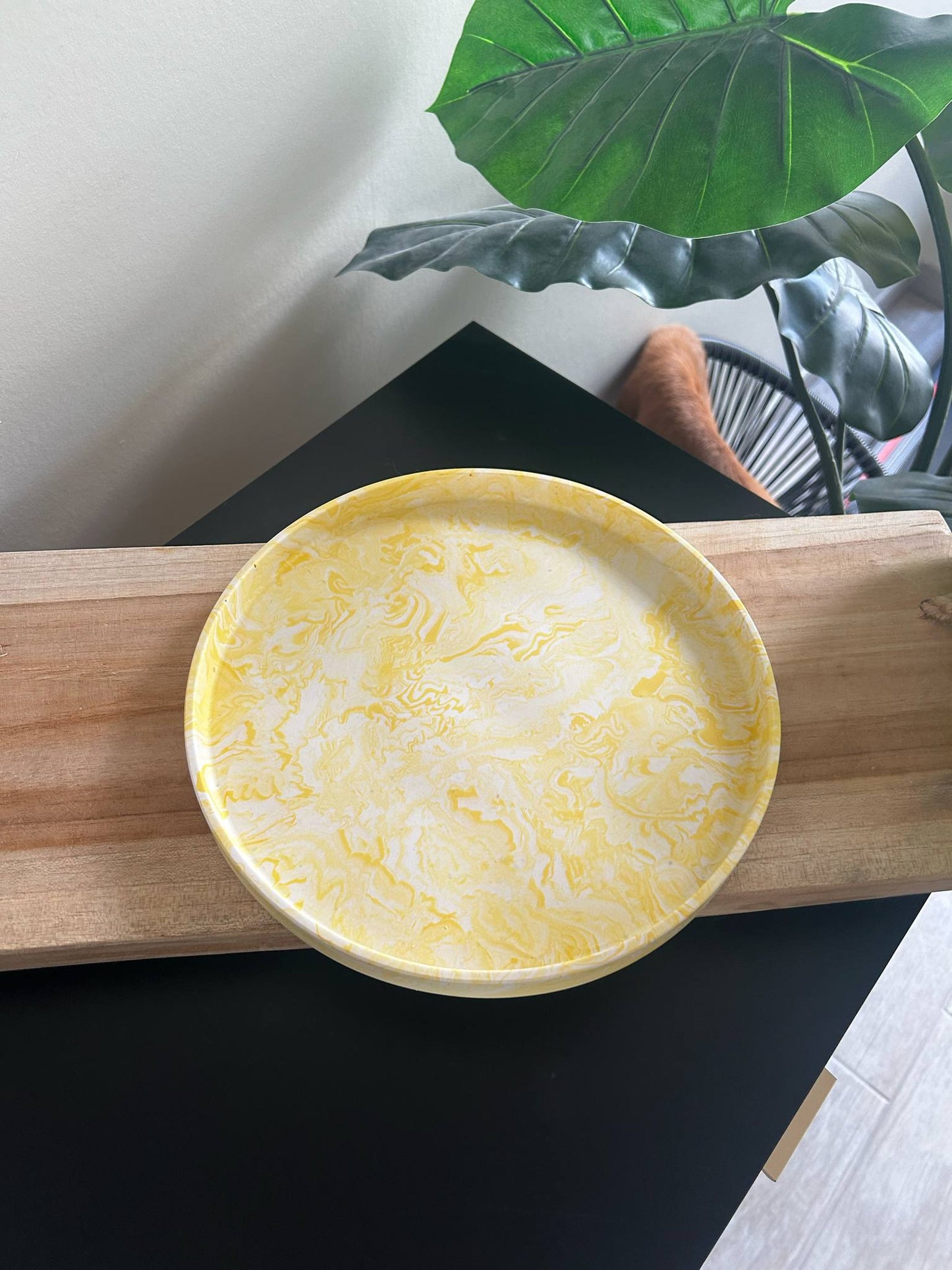 RONDE SCHAAL - Summery yellow