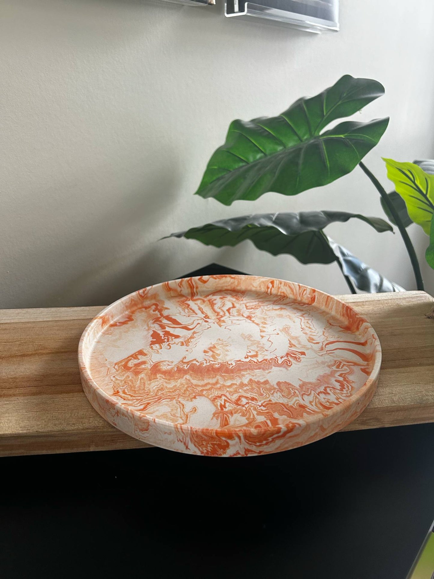 RONDE SCHAAL - Burnt orange