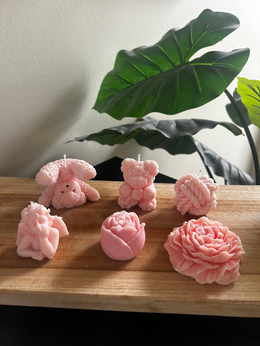 Roze set - kaarsen