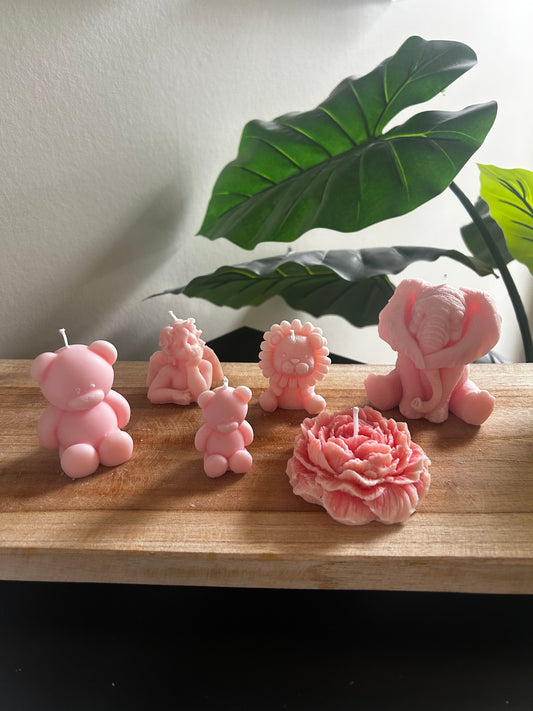 Roze set - kaarsen